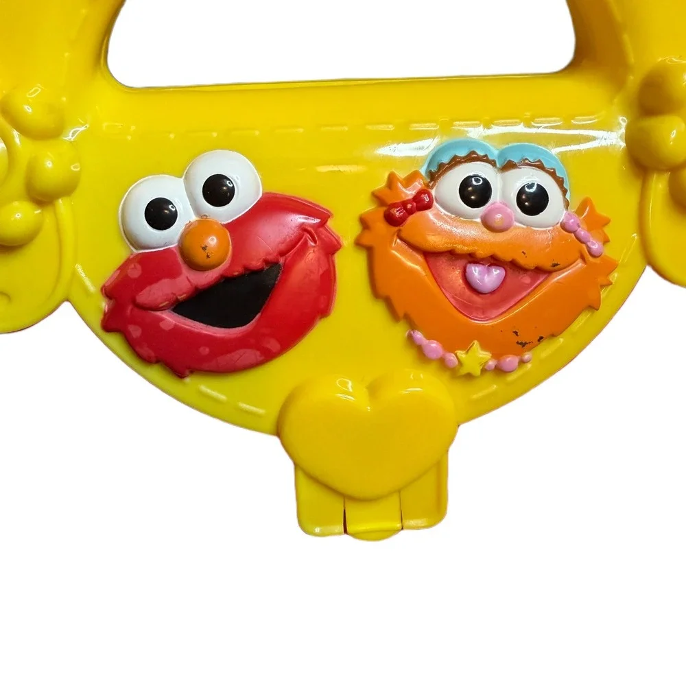 Mattel Sesame Street Elmo Zoe Pink Yellow Plastic Toy Purse Handbag 1999 2007